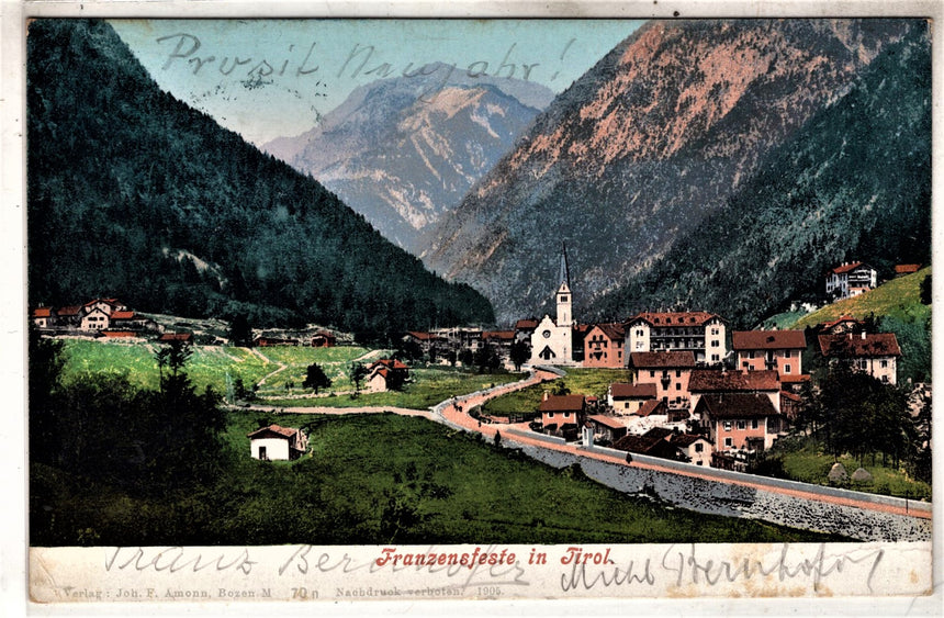 Cartolina antica Bozen Franzensfeste in Tirol