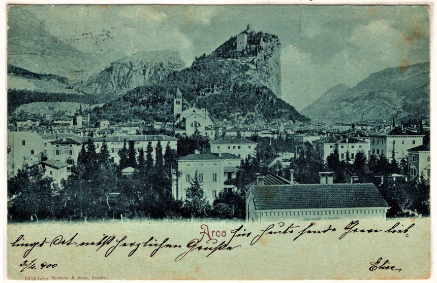 Cartolina antica Trento Arco