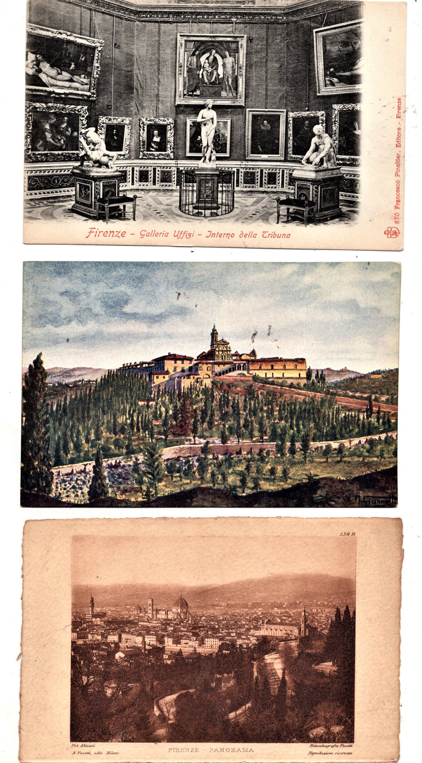 Cartolina antica Firenze lotto miste