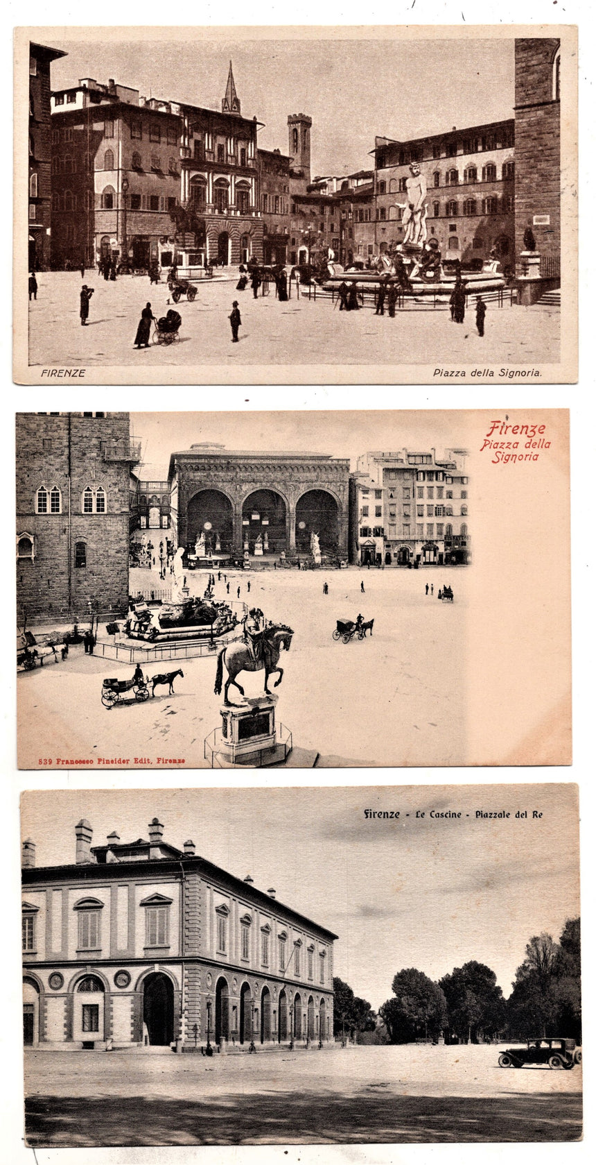 Cartolina antica Firenze lotto miste