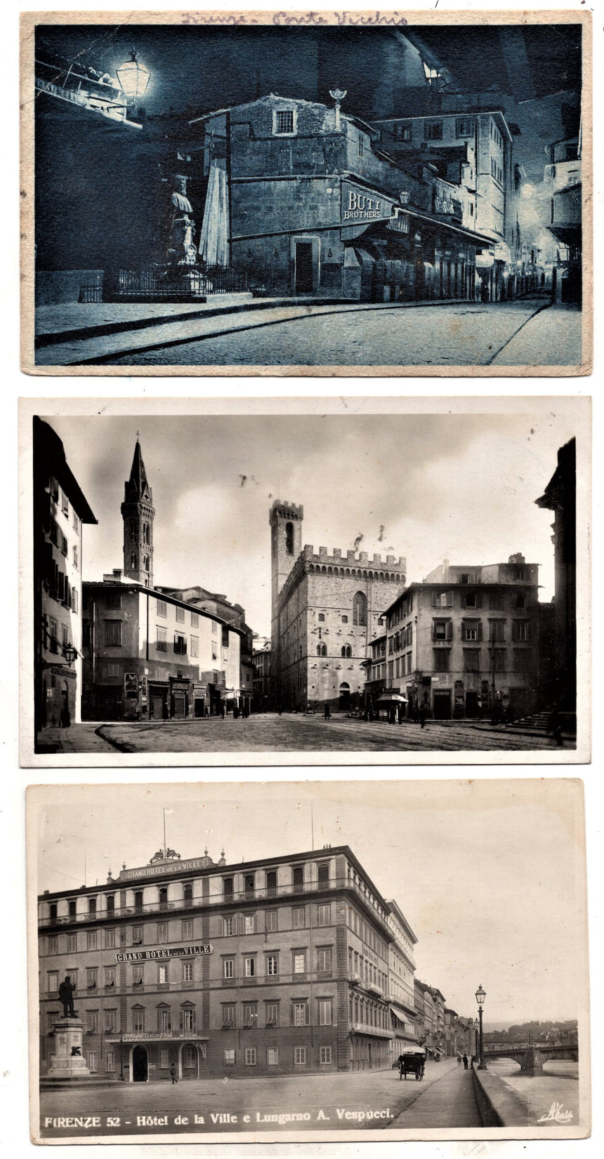 Cartolina antica Firenze lotto miste