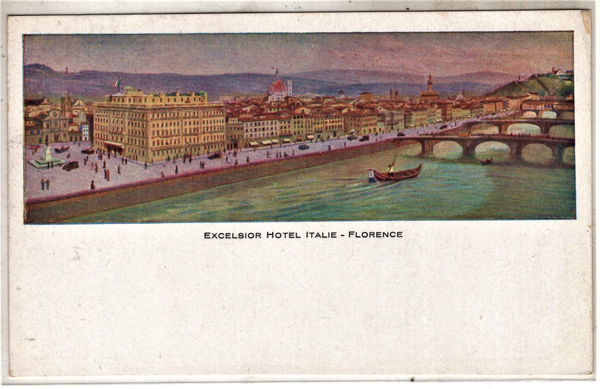 Cartolina antica Firenze Hotel Excelsior