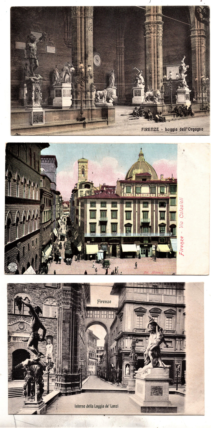 Cartolina antica Firenze lotto miste