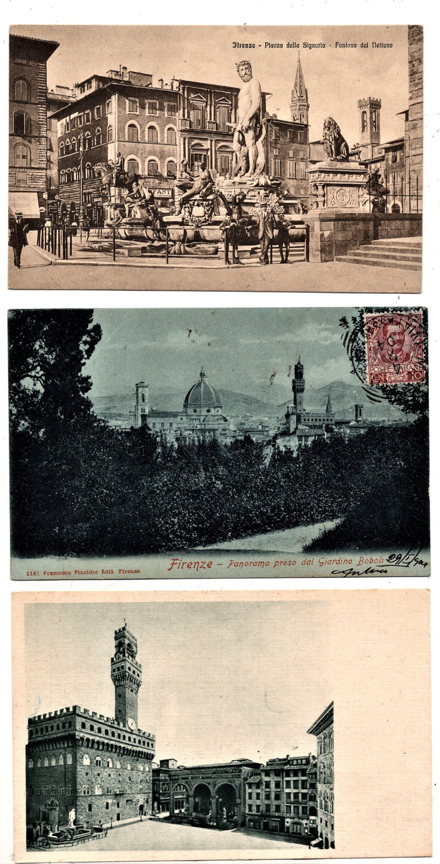Cartolina antica Firenze lotto miste