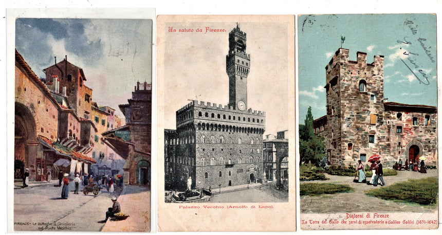 Cartolina antica Firenze lotto miste