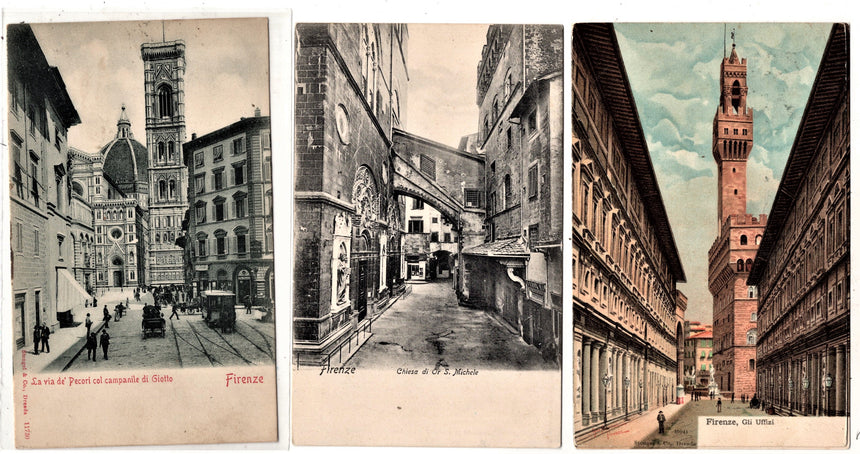 Cartolina antica Firenze lotto miste