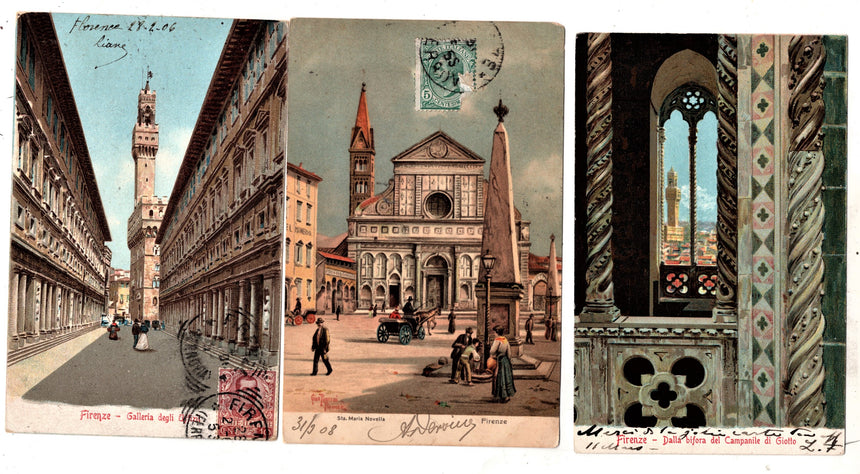 Cartolina antica Firenze lotto miste
