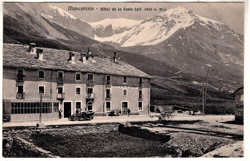 Cartolina antica Moncenisio Hotel della Poste
