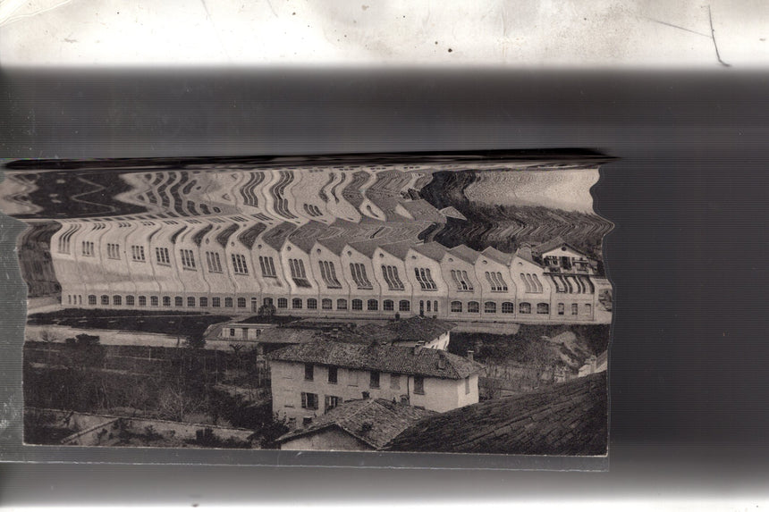 Cartolina antica Olgiate Comasco stabilimento Boselli Como
