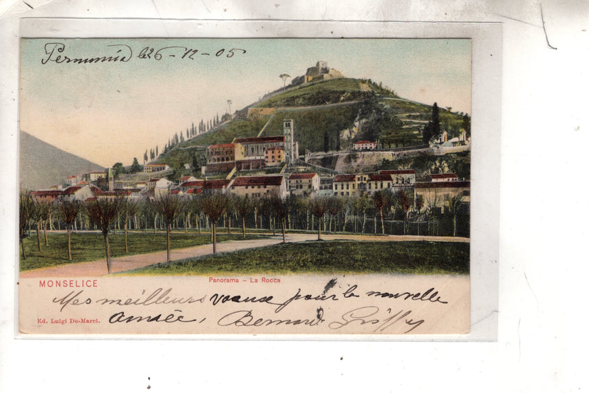 Cartolina antica Monselice la Rocca