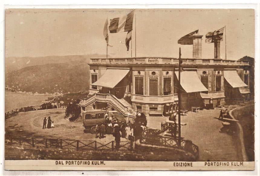 Cartolina antica Portofino Kulm fotografia edizione Portofino Kulm