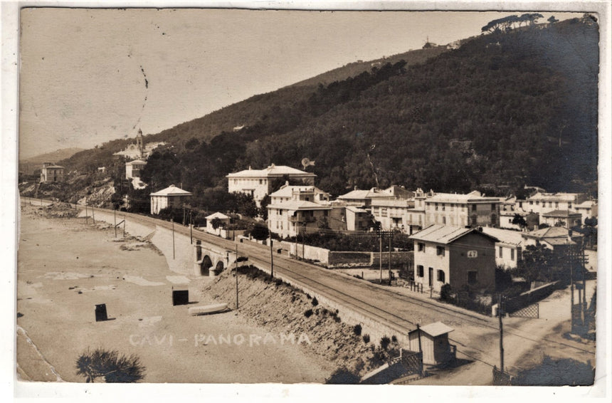 Cartolina antica Imperia Cavi panorama