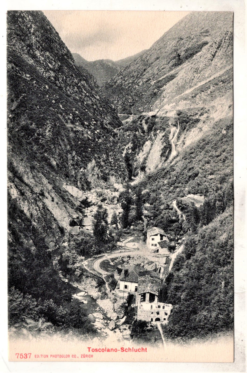 Cartolina antica Toscolano sul Garda