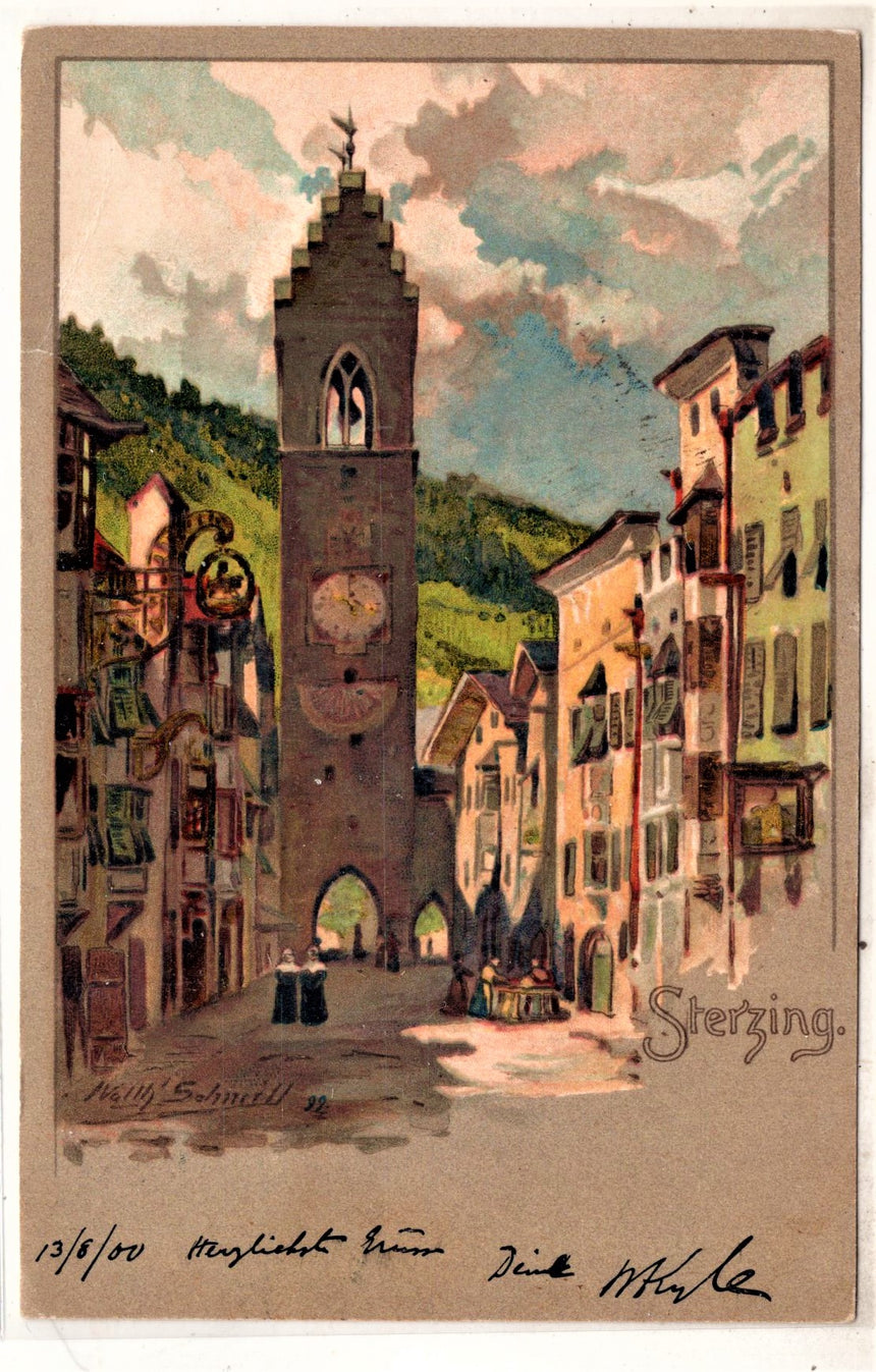 Cartolina antica Vipiteno Sterzing