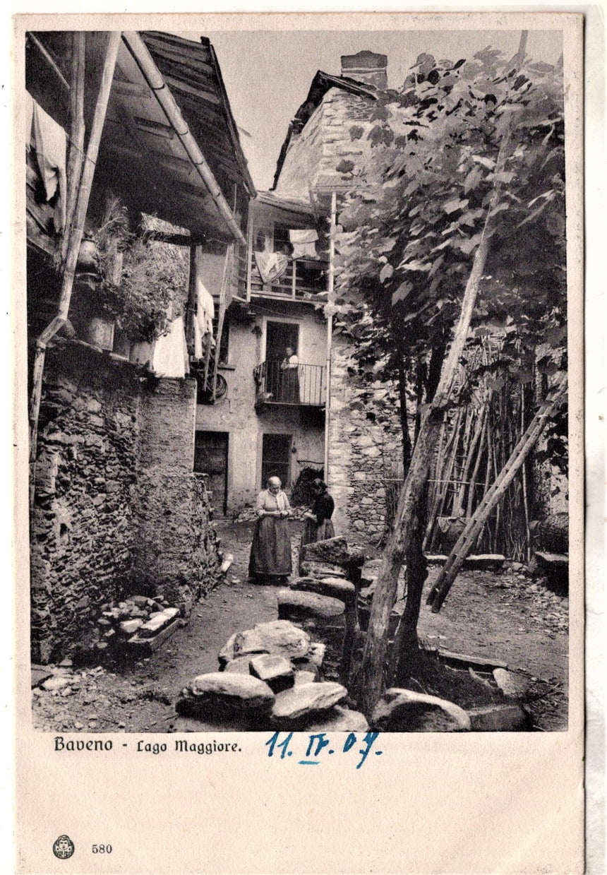 Cartolina antica Baveno Lago Maggiore