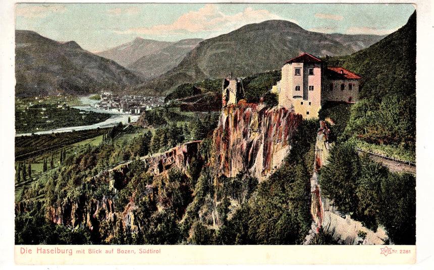 Cartolina antica Cartolina pubblicitaria Castel Flavon Bolzano