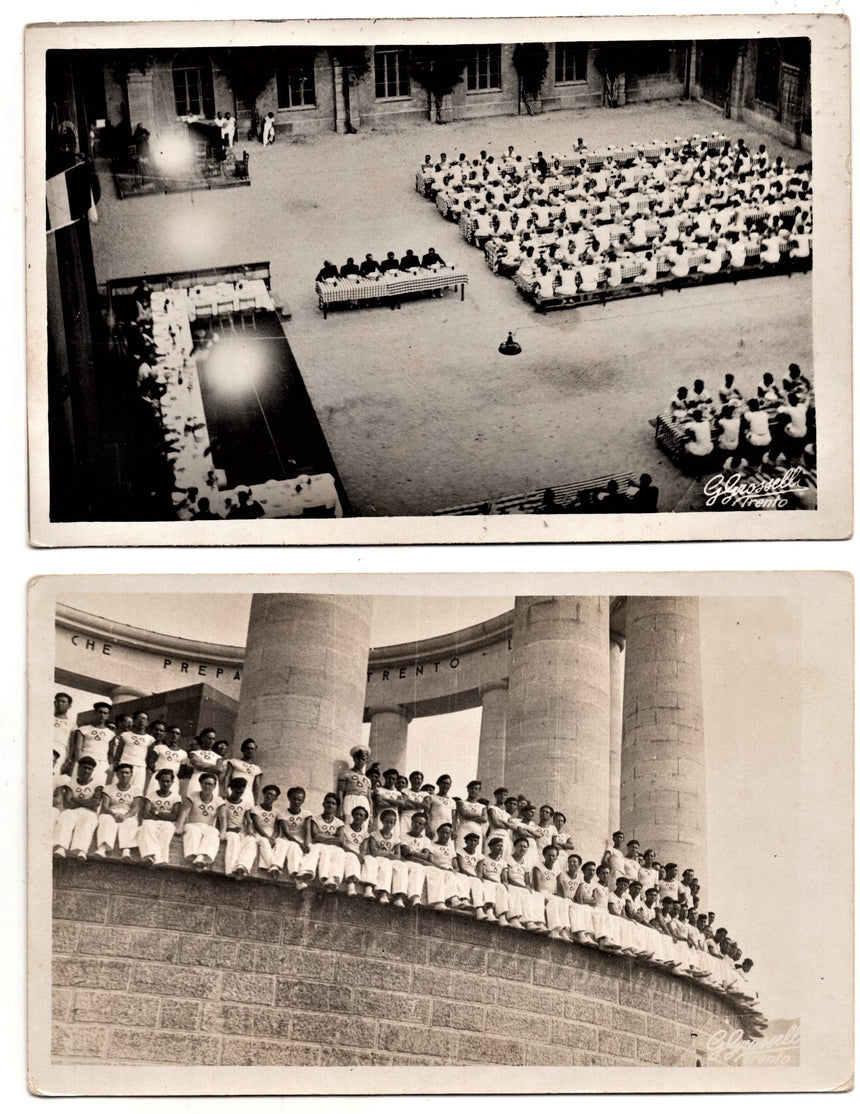 Cartolina antica Trento sfilata militare foto Grosselli