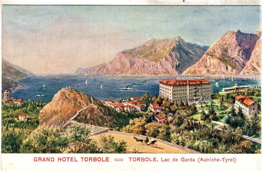 Cartolina antica Torbole sul Garda Grand Hotel