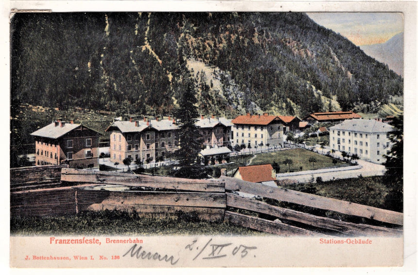 Cartolina antica Franzensfeste Brennerbahn
