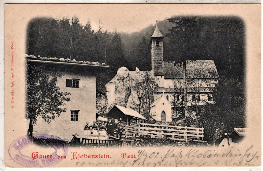 Cartolina antica Gruss aus Klobenstein Tirol