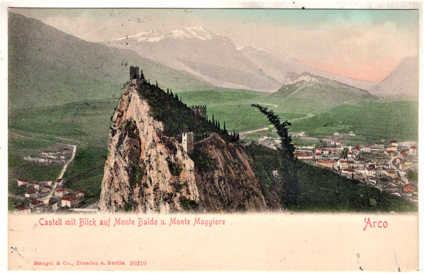 Cartolina antica Arco Castellfelsen
