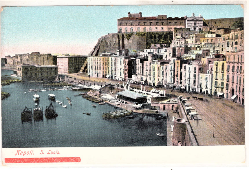 Cartolina antica Napoli Santa Lucia
