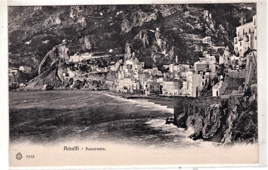 Cartolina antica Amalfi Panorama