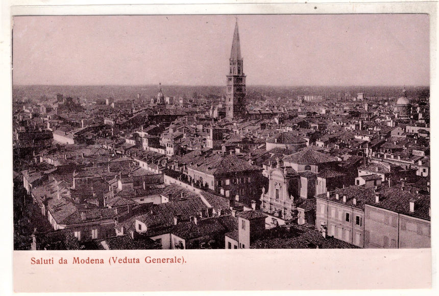 Cartolina antica Saluti da Modena