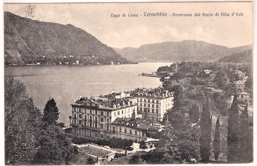 Cartolina antica Lago di Como Cernobio