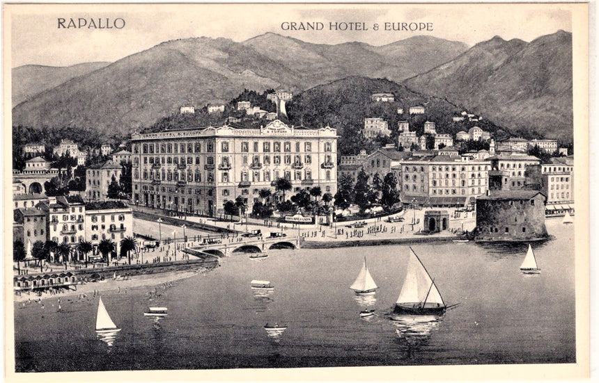 Cartolina antica Rapallo Grand Hotel Dell  Europe