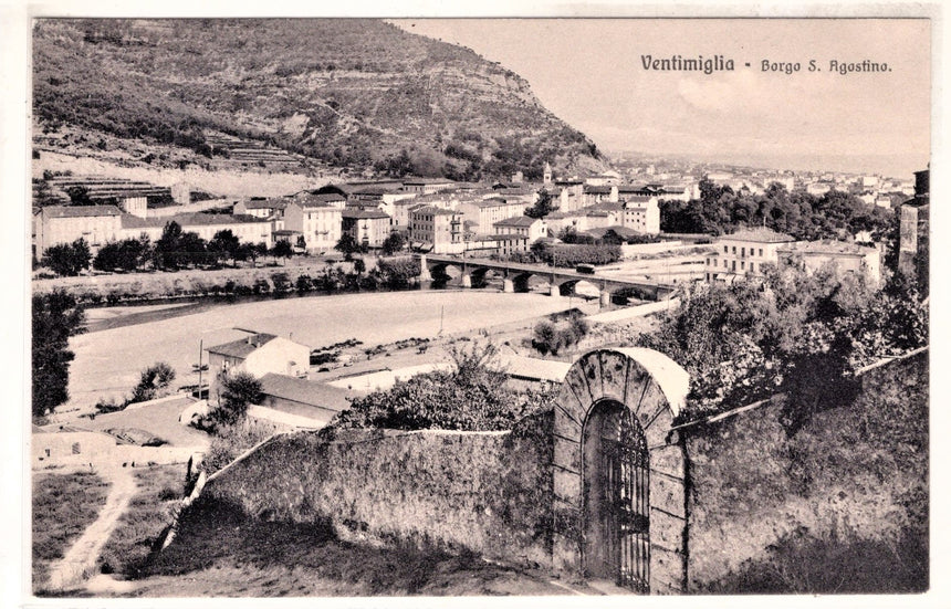 Cartolina antica Ventimiglia Borgo S. Agostino