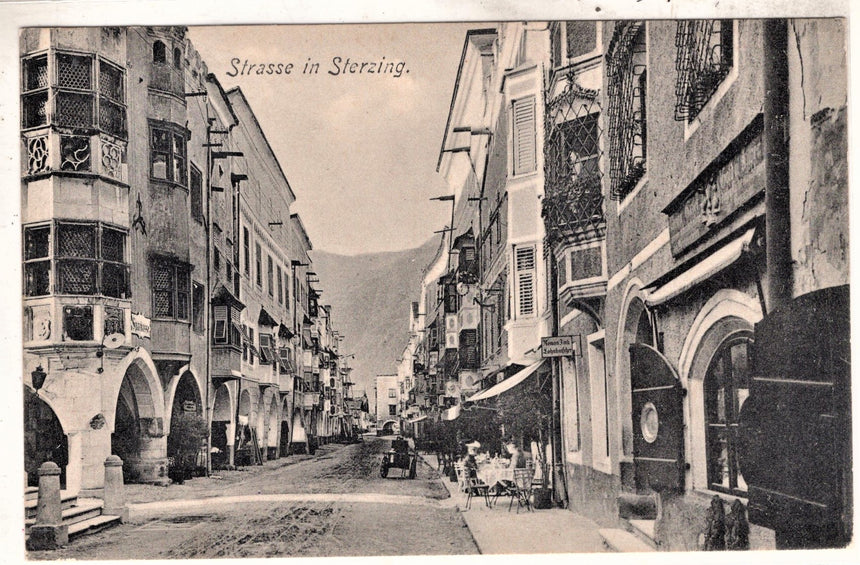 Cartolina antica Strasse in Sterzing Vipiteno