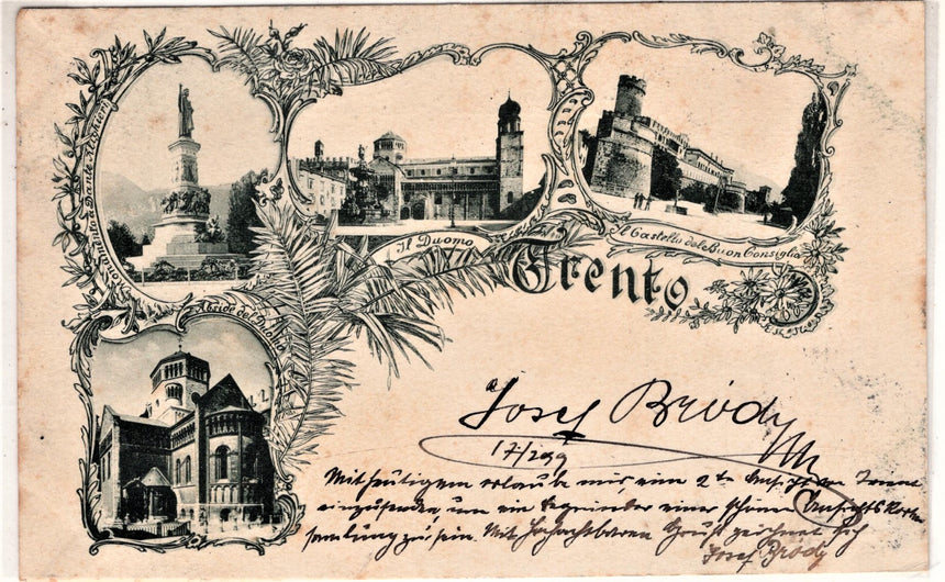 Cartolina antica Trento