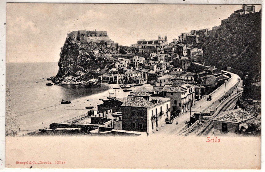 Cartolina antica Scilla Reggio Calabria