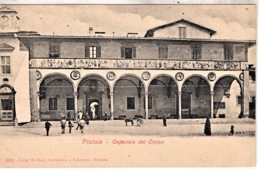 Cartolina antica Pistoia ospedale del Ceppo