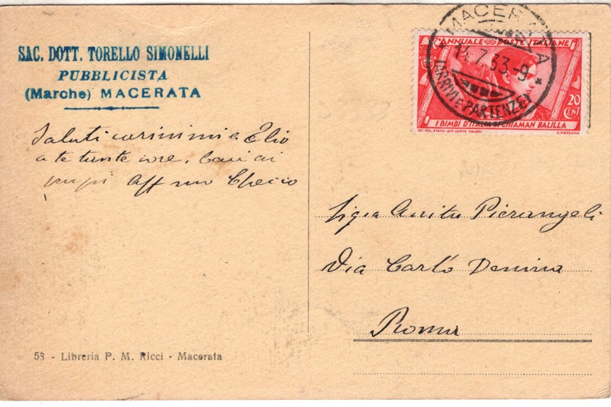 Cartolina antica 