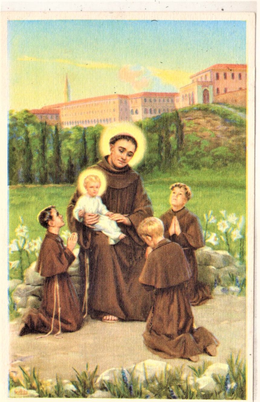 Cartolina antica Lonigo Pia opera dei Fratini di San Antonio Vicenza