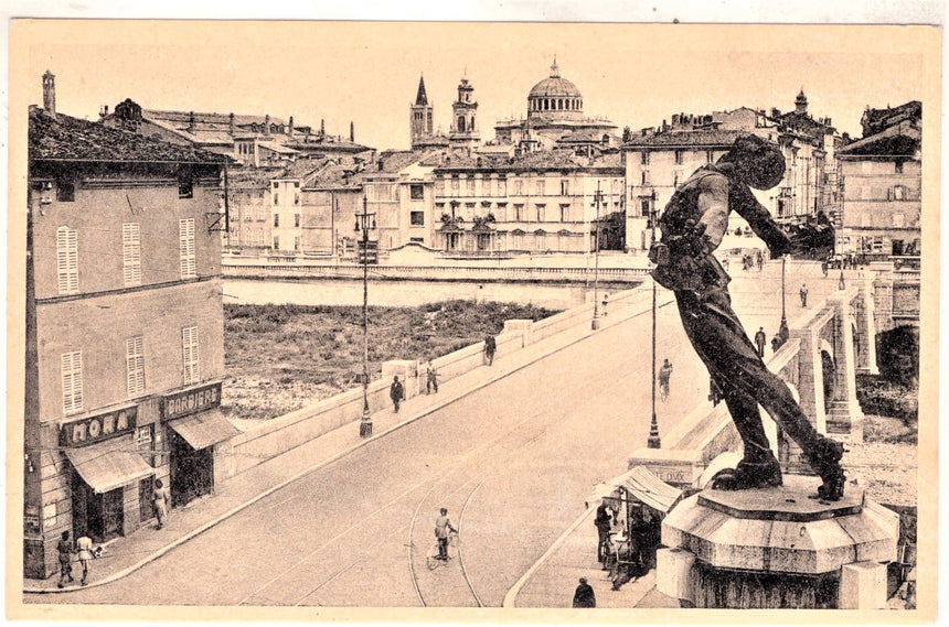 Cartolina antica Parma monumento a F.Corridoni