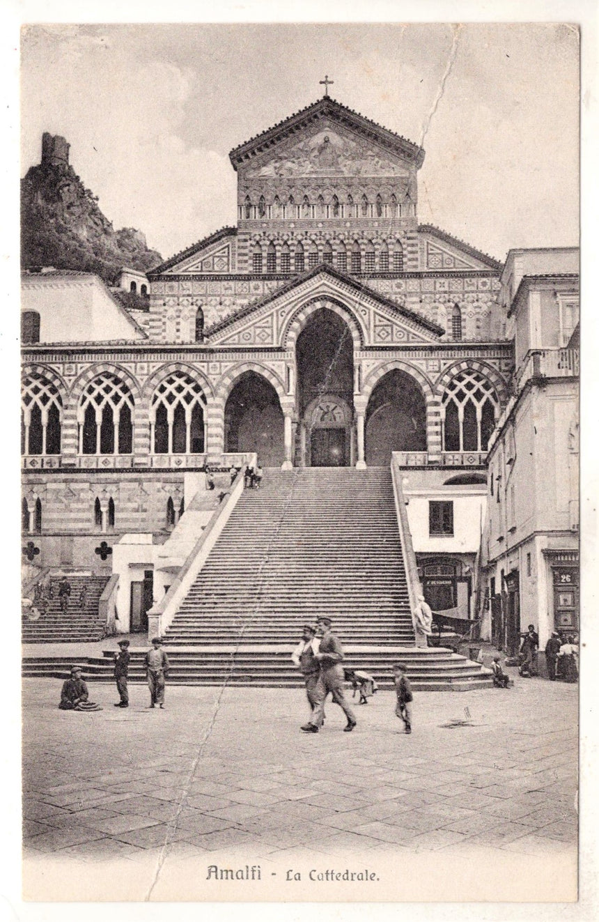 Cartolina antica Amalfi la Cattedrale