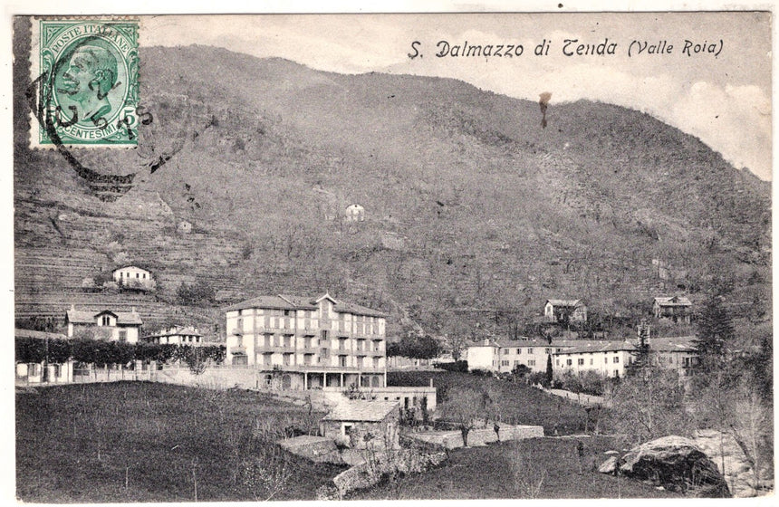 Cartolina antica Valle Roia S.Dalmazzo di Tenda Cuneo