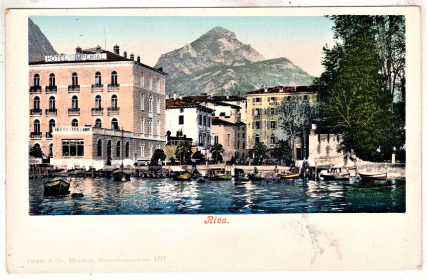 Cartolina antica Trento Riva Garda Hotel Imperial