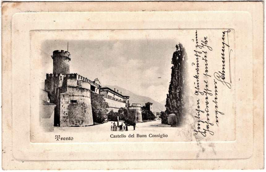 Cartolina antica Trento Castell del buon Consiglio