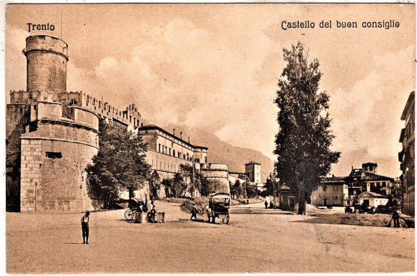 Cartolina antica Trento Castell del buon Consiglio