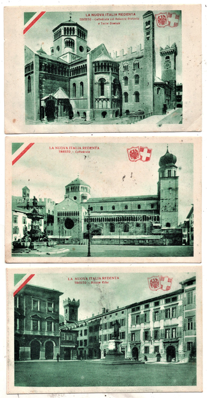 Cartolina antica Trento la nuova Italia Redenta