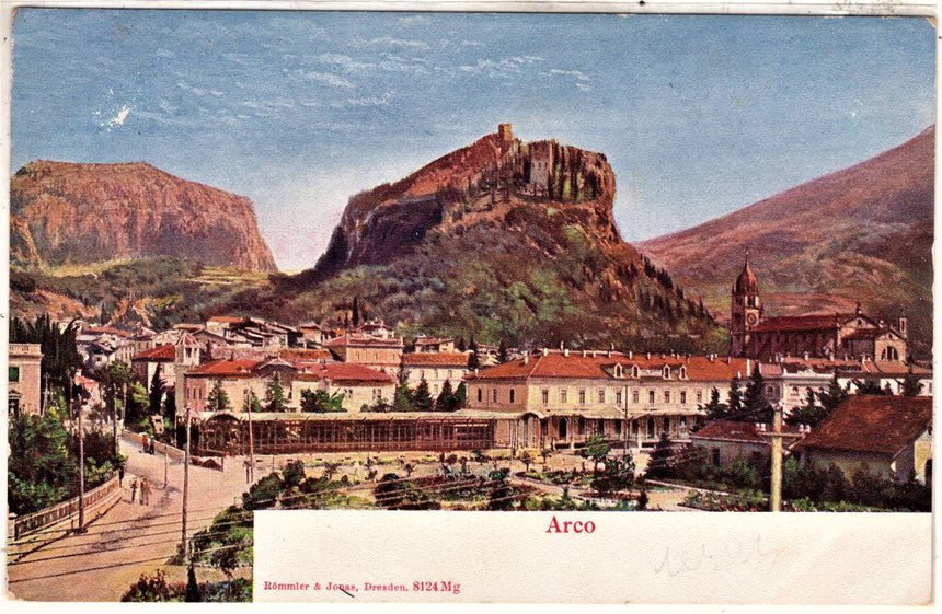 Cartolina antica Arco Trento ARCO
