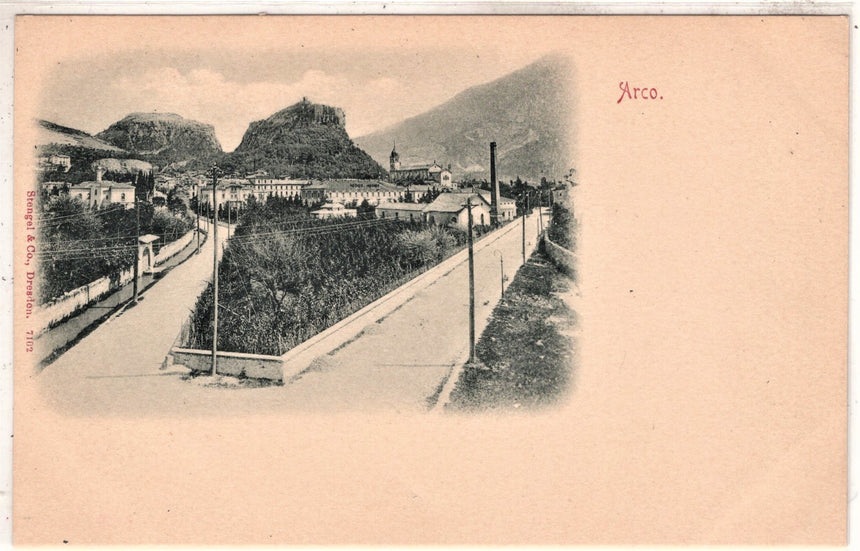 Cartolina antica Arco Trento ARCO
