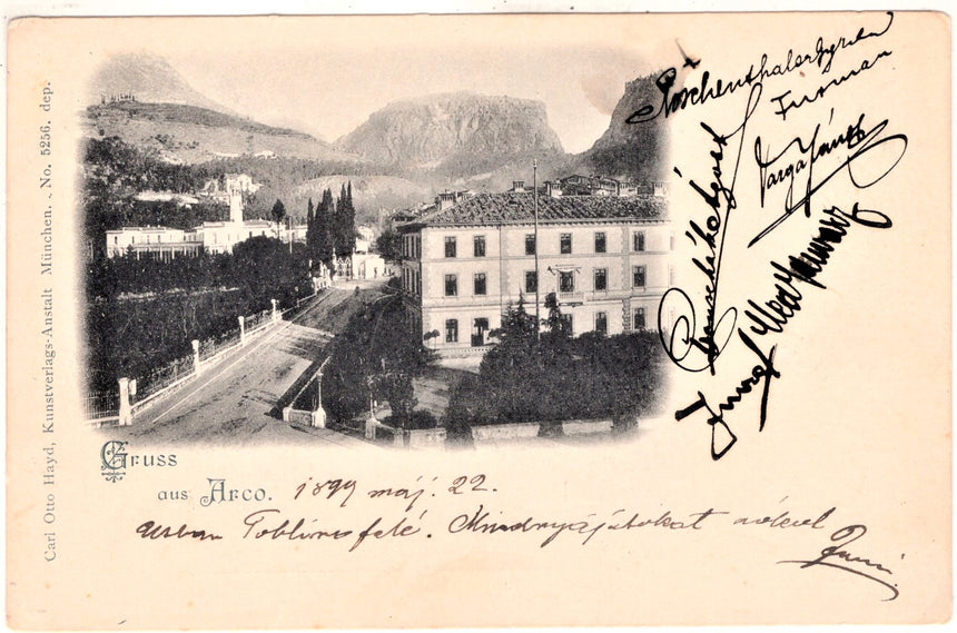 Cartolina antica Arco Trento Gruss aus Arco