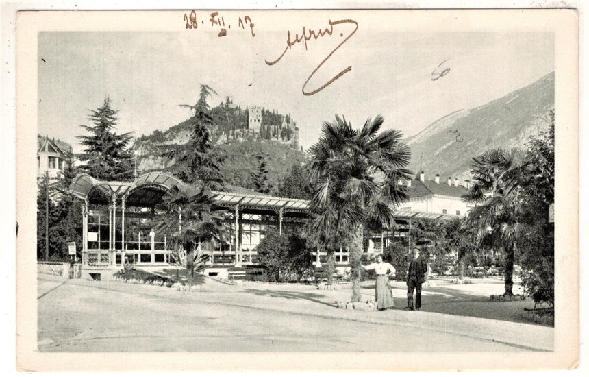 Cartolina antica Arco Trento posta militate 1917