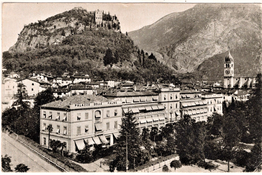 Cartolina antica Arco Trento casa di cura Armanni