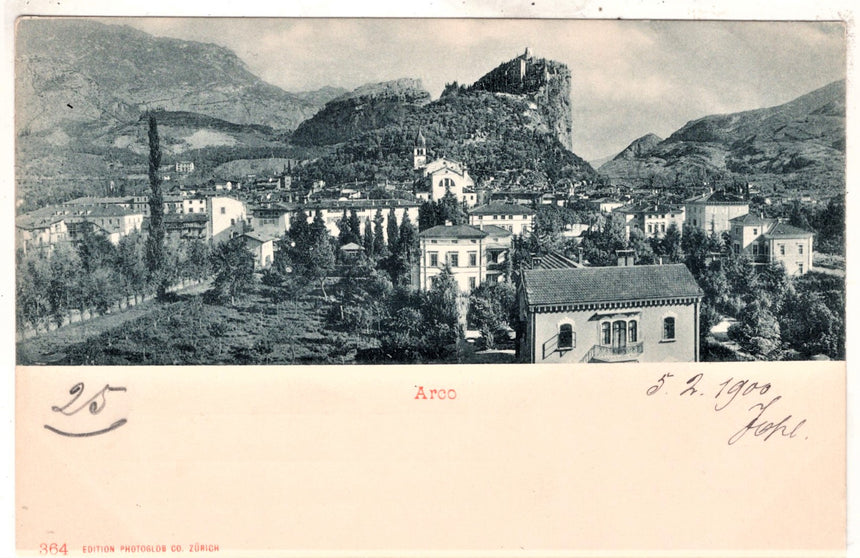Cartolina antica Arco Trento ARCO